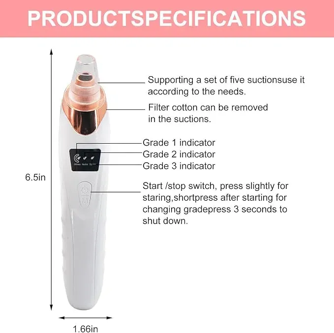4 in 1 Blackhead Remover – Pore Vacuum Suction Tool — photo 4