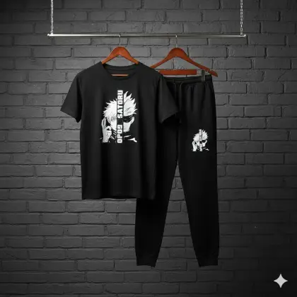 High-Quality Cartoon Anime Streetwear - Gojo Satoru Edition - Black, L