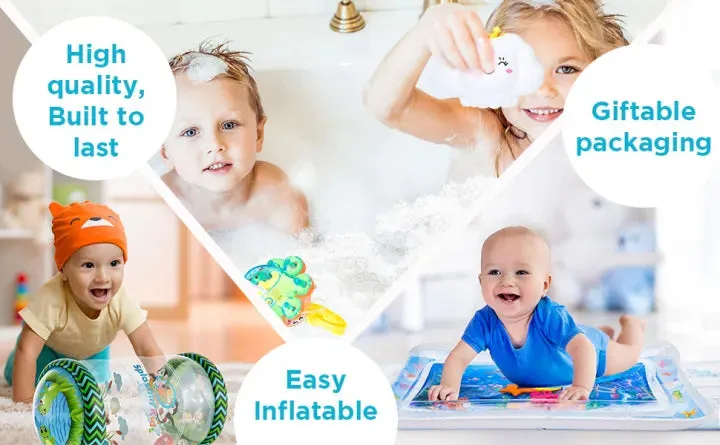 Baby Tummy Time Water Play Mat – Inflatable Sensory Activity Mat for Infants & Toddlers (3‑24 Months) Early Development Toy — photo 3