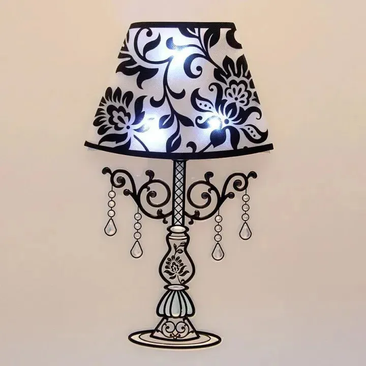 Decorative LED Lamp Wall Sticker – 3D Glow Wall Decal for Bedroom & Living Room Interior Decor — photo 2