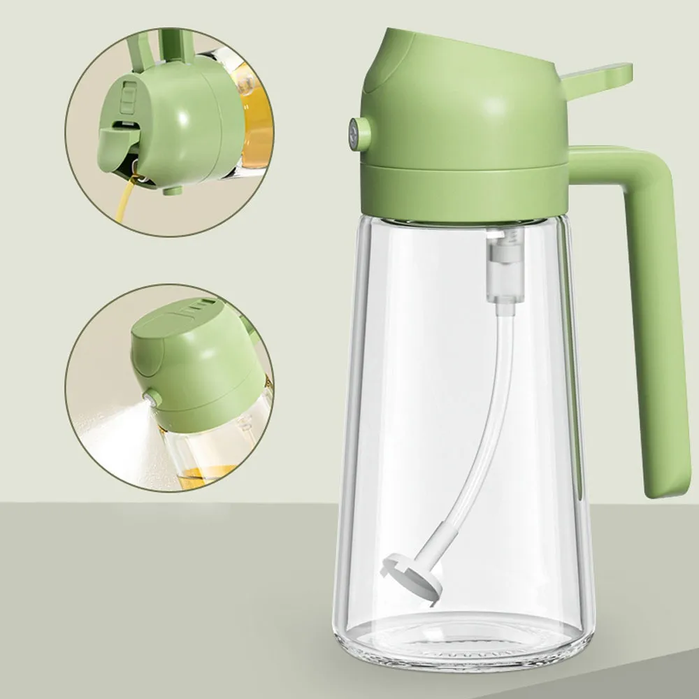 2-in-1 Oil Sprayer Bottle – Smart Kitchen Essential for Cooking & BBQ | 400 ML — photo 2