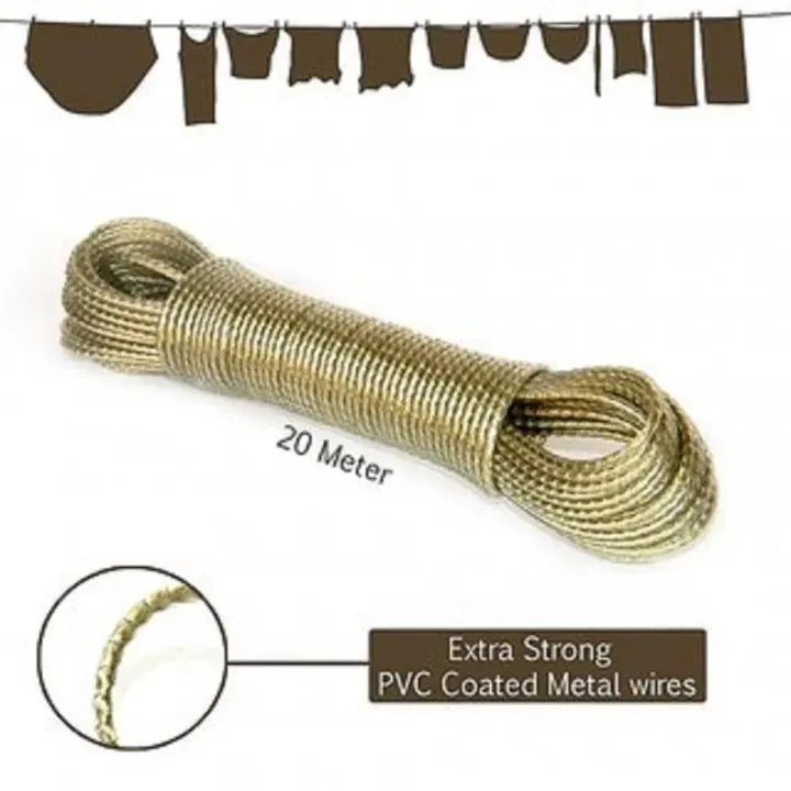 20-Meter Heavy-Duty Coated Metal Clothesline – The Unbreakable Laundry — photo 3