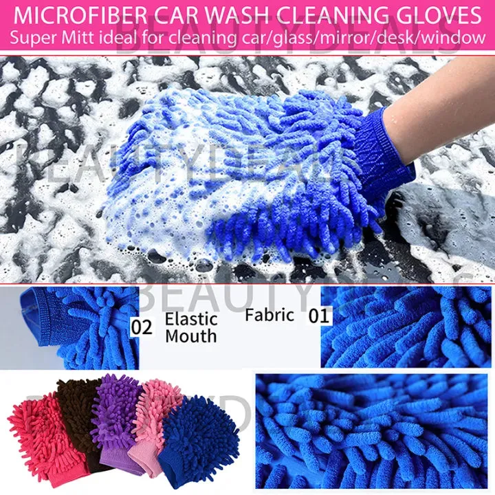 Microfiber Car Wash Glove – Soft Auto Cleaning Mitt — photo 4