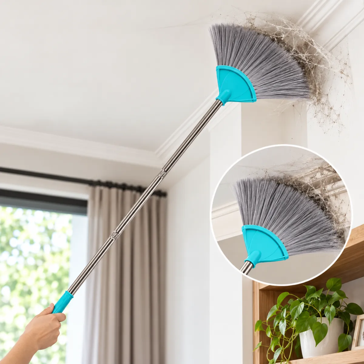 Zidello Cobweb Duster (Fan) - Easy To Reach Dust