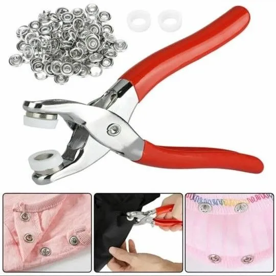 Metal Hand Press Tich Button fixer Machine metal good quality - 50 PCs button — photo 6