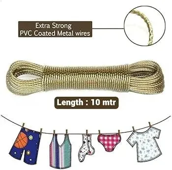 20-Meter Heavy-Duty Coated Metal Clothesline – The Unbreakable Laundry — photo 2
