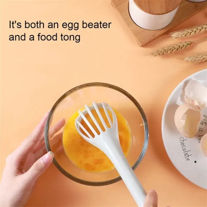 Kitchen Tongs & Whisk – Nylon Egg Beater Tool — photo 4