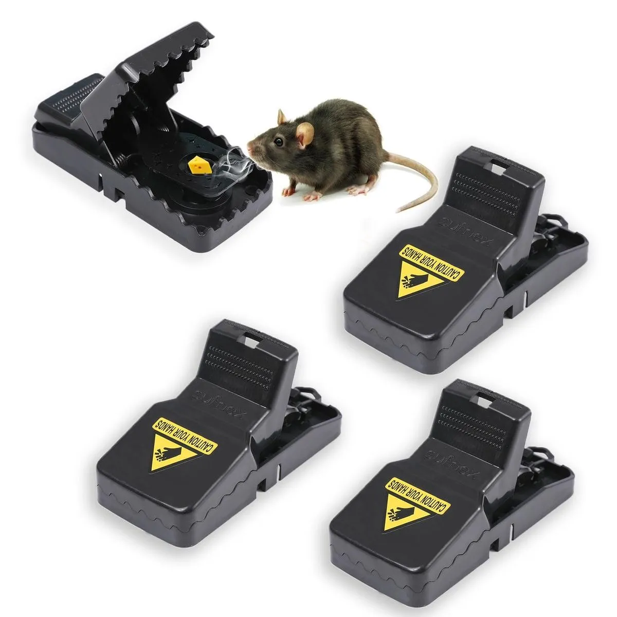 Plastic Snap Rat & Mouse Trap | Reusable Rodent Control Trap | Fast & Humane Catch - Pack Of 1 — photo 2