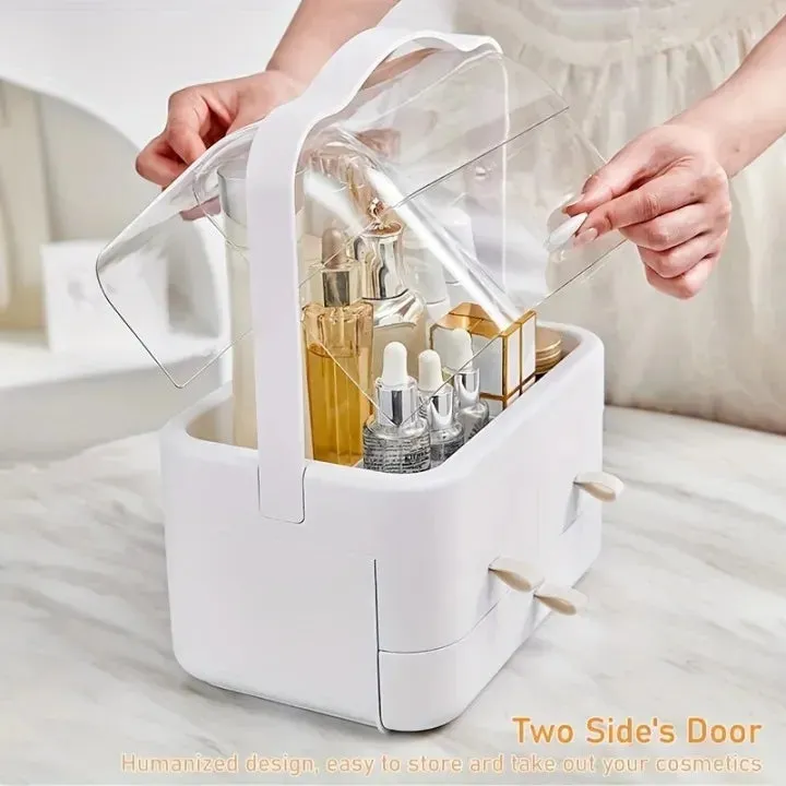 Multifunctional Cosmetic Organizer – Adjustable Makeup Storage for Vanity & Bathroom (white) — photo 2