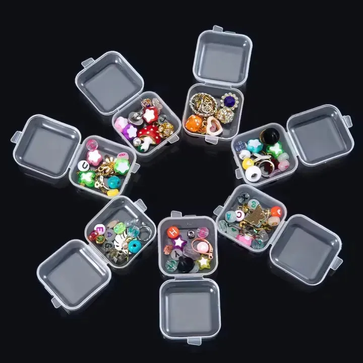 10PCS Mini Clear Jewelry Boxes – Transparent Storage Case — photo 2