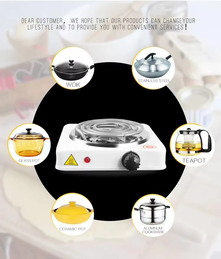 Electric Stove For Cooking - Hot Plate Heat Up In Just 2 mins - Easy to Clean -Metal Body (random color ) — photo 3
