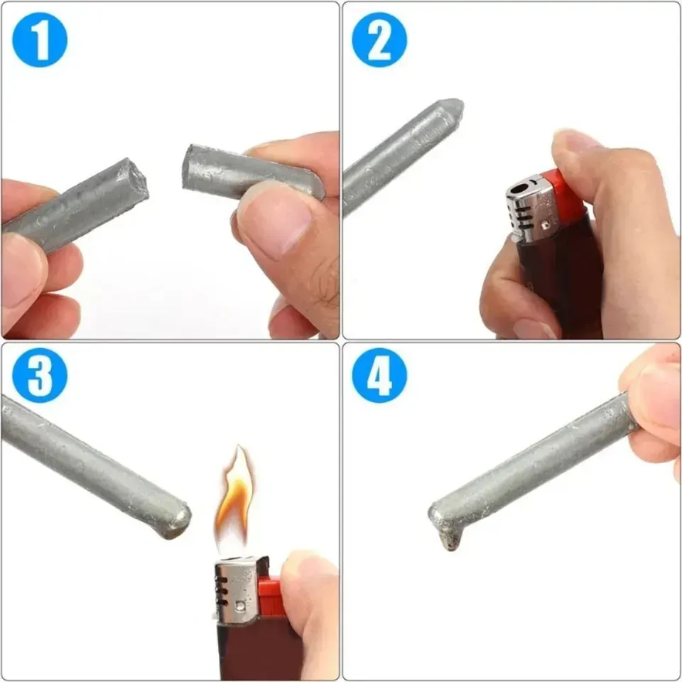 High-Strength Low Temperature Aluminum Welding Rods - 3 Pcs Set | Professional Metal Repair And Brazing Solution For Various Applications — photo 3