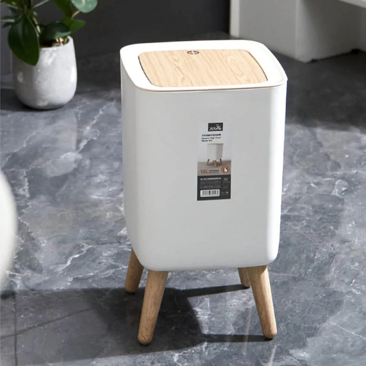 ZIDELLO MODERN PUSH-OPEN BIN – (8L)