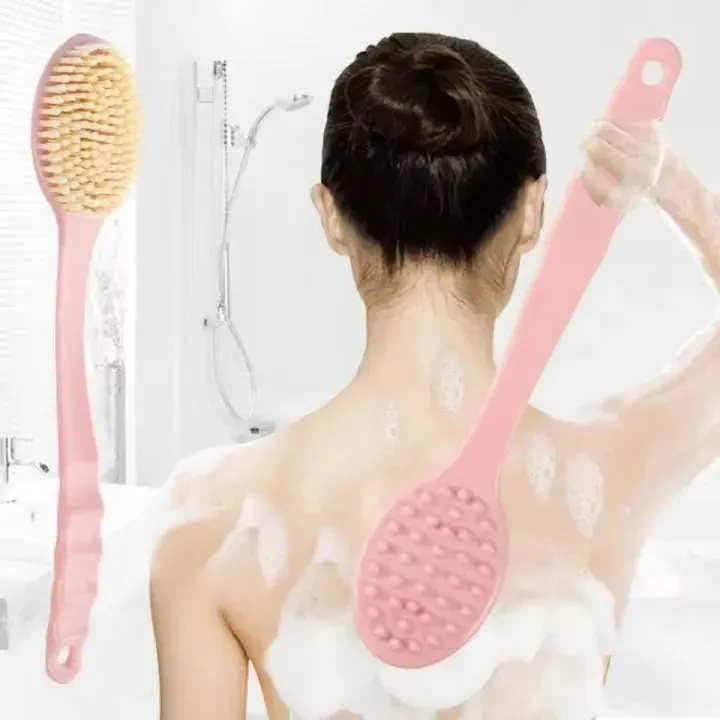 Soft Bath Body Brush – Long Handle Back Scrubber — photo 3