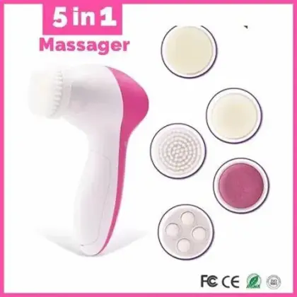 5 in 1 Facial Electric Cleanser and Massager, Face Massager Machine, Beauty Tool Device