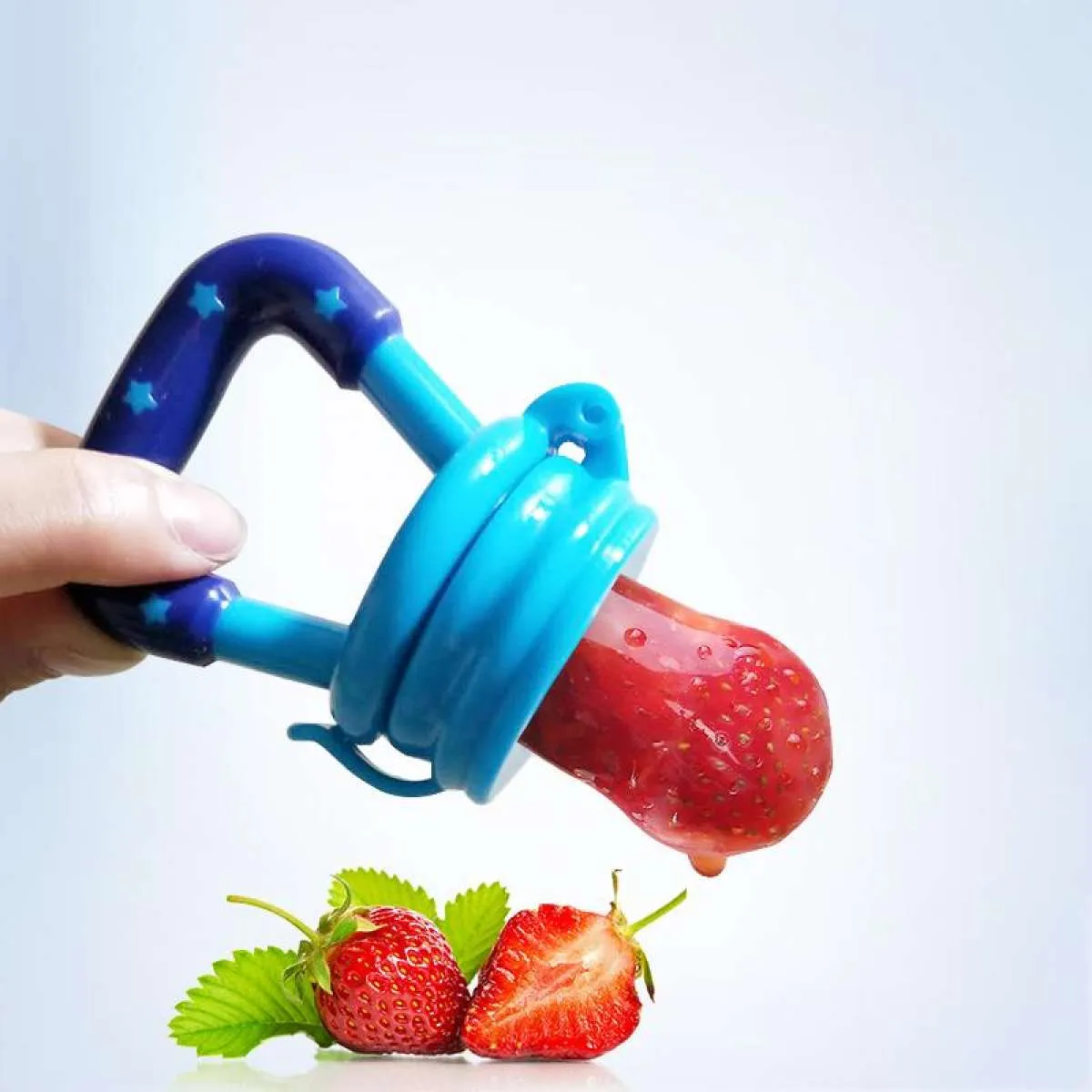 Food Pacifier + Feeder Spoon / Fresh Fruit Food Baby , Feeding Safe Fruit Feeder - Random Color — photo 5