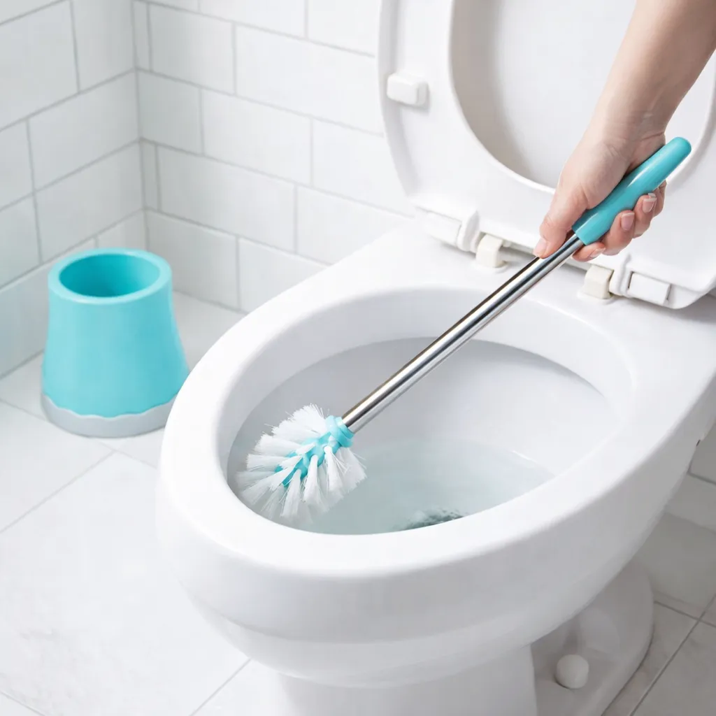 Zidello Toilet Brush With Caddy (Tulip)-Stainless Steel Pipe — photo 2