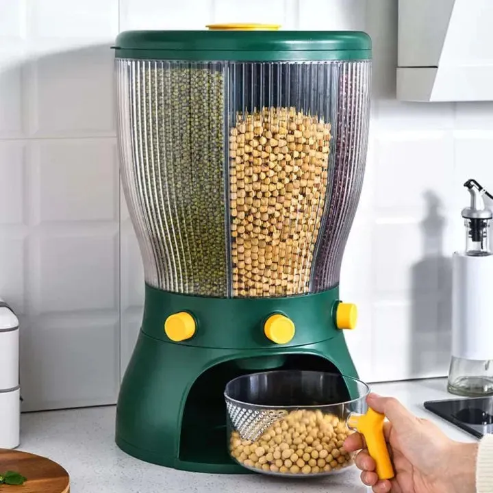 360° Rotating Multifunctional Grain Dispenser – 20KG Capacity — photo 2