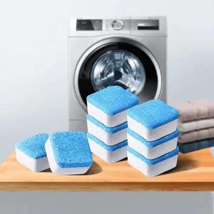 Washing Machine Cleaning Tablets | Deep Cleaning Tablets for Front and Top Load Washers | Removes Odor, Residue, and Buildup - Pack Of 01