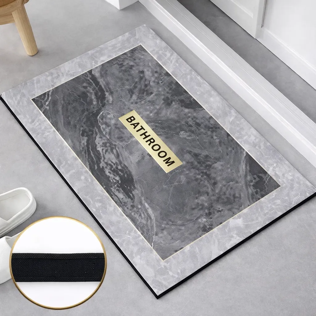 Zidello Anti-Slip Water-Absorbent Floor Mat for Home, Kitchen & Bathroom (Random Designs) — photo 2