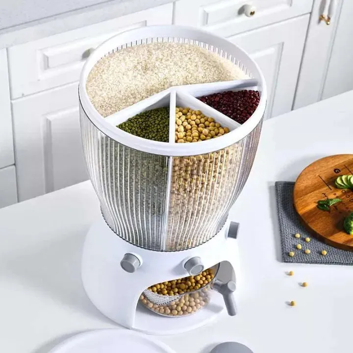 360° Rotating Multifunctional Grain Dispenser – 20KG Capacity — photo 4