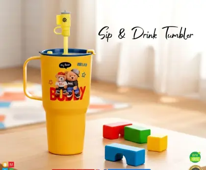 750ml Sip & Drink Tumbler for Kids (Plastic Material) (Random Model)