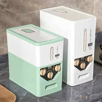 Japanese-Style Automatic Rice Dispenser – Precision Grain Storage