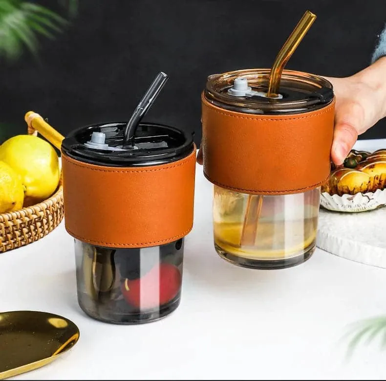 300ml Leather Juice Cup