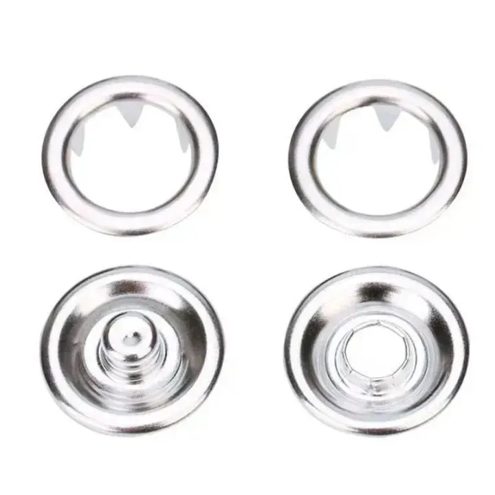 50Pcs 9.5mm Metal Snap Buttons – DIY Sewing Fasteners for Clothes, Jackets & Craft Projects — photo 4