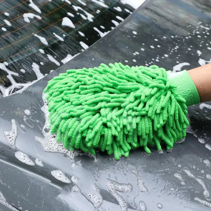 Microfiber Car Wash Glove – Soft Auto Cleaning Mitt — photo 2