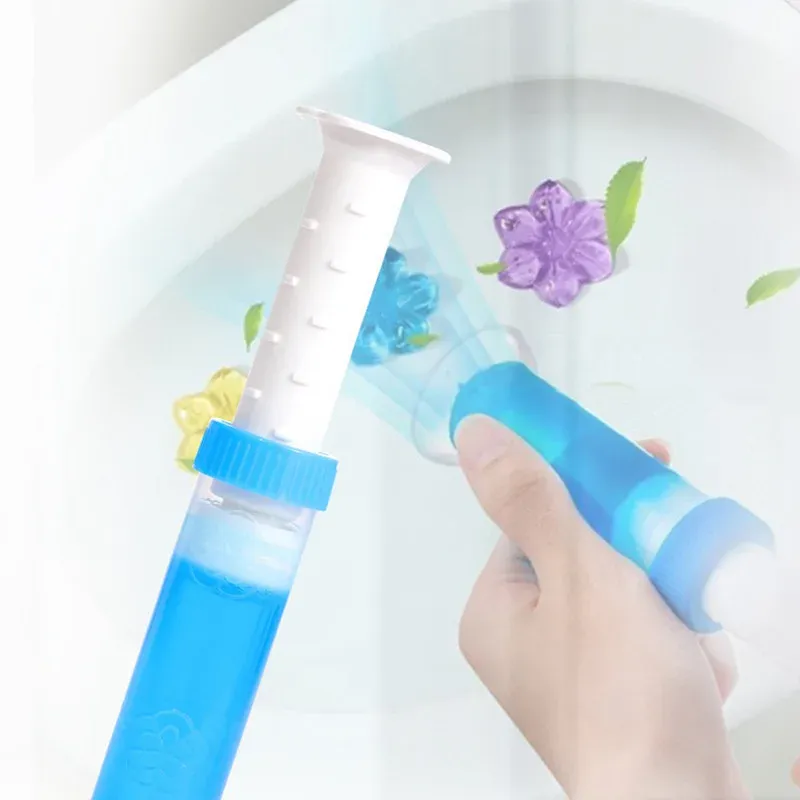 Toilet Cleaning Stamp Gel Toilet Injection Gel Flower Bathroom Cleaner Toilet Gel (random color) — photo 4