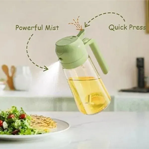 Large 600ml 2-in-1 Oil Spray Bottle & Dispenser — photo 2
