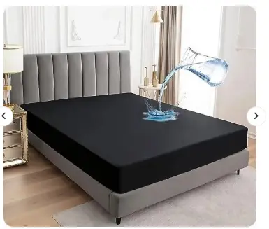 King Size Waterproof Mattress Cover | Breathable, Soft, Noiseless, And Dustproof Protection For Ultimate Bed Comfort And Hygiene (Random Color)
