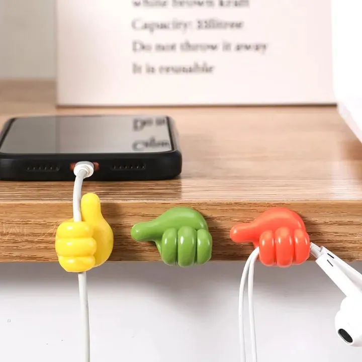 Thumb Wall Hooks – Silicone Cable Organizer & Key Holder — photo 3