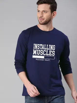 New Design Branded Full Sleeve T-Shirt for Men – Premium Cotton Jersey Round Neck Casual Summer & Winter Wear - Extra Large