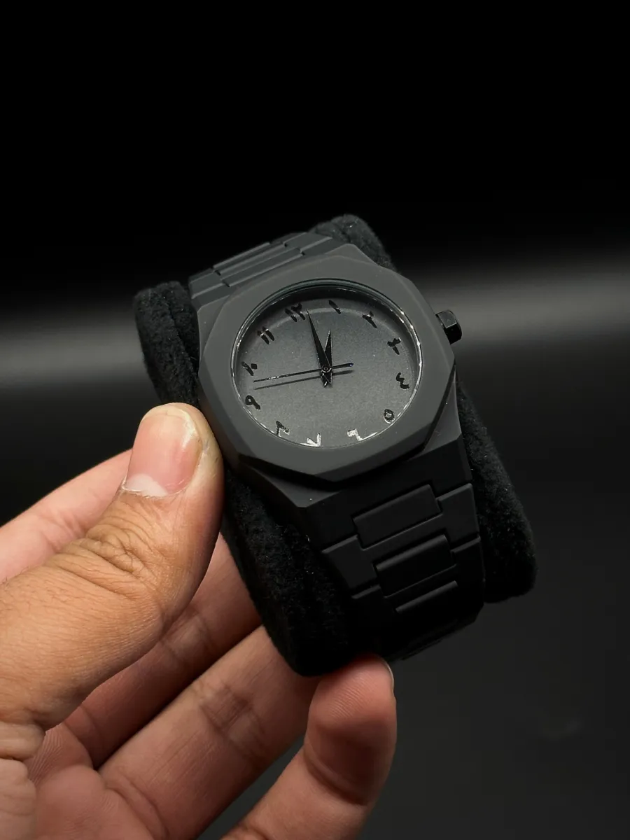 Full BLACK AURA Quartz Watch – Lightweight Design, , Premium Quality & Finish - Best Quality Analog Watch For Boys - Watch For Men | Full Black Color Watch - Without Box — photo 5