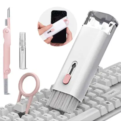 Keyboard Cleaning Kit Keyboard Cleaner Brush Kit – Multi-Function Earphone Cleaning Pen & Keycap Puller Tool Set