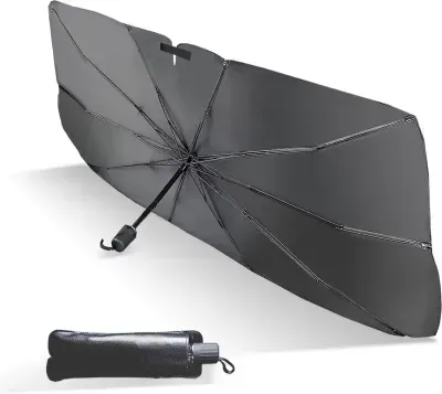 Universal Foldable Car Windshield Sun Shade Umbrella – UV Protection & Heat Insulation Cover — photo 2
