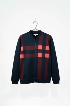 Classic Winter Jacket For Men Zipper Style Stay Warm And Stylish | Comfortable Fleece Material - L