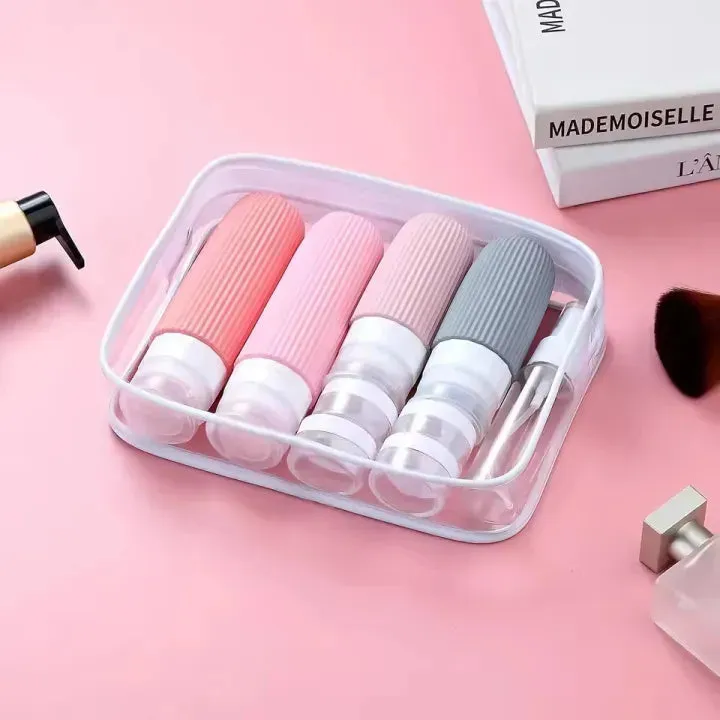Luxury 16 Piece Travel Toiletry Organizer – Leakproof Squeezable Silicone Bottle Set with Storage Bag — photo 2