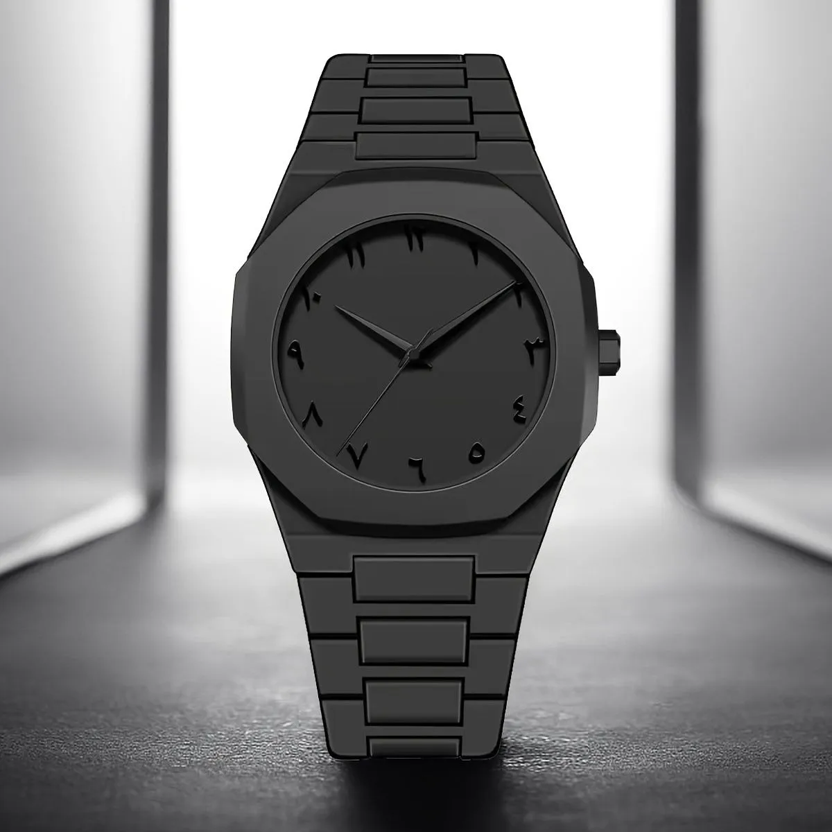 Full BLACK AURA Quartz Watch – Lightweight Design, , Premium Quality & Finish - Best Quality Analog Watch For Boys - Watch For Men | Full Black Color Watch - Without Box — photo 7