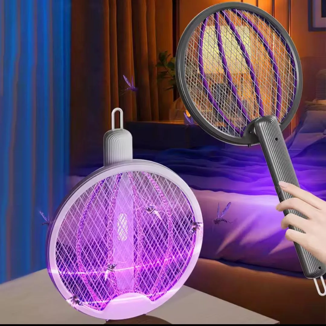 Foldable Mosquito Killer Trap | Electric Rechargeable Bug Zapper Racket For Indoor And Outdoor Mosquito And Insect Control (Random Color) — photo 4