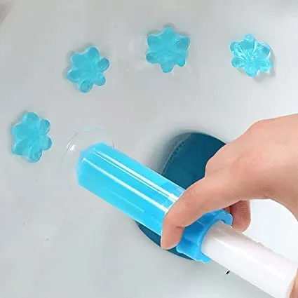Toilet Cleaning Stamp Gel Toilet Injection Gel Flower Bathroom Cleaner Toilet Gel (random color) — photo 12