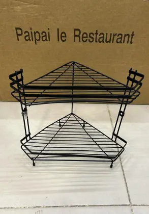 2 Tier Multipurpose Organizer for Kitchen & Bathroom (With screw hooks)