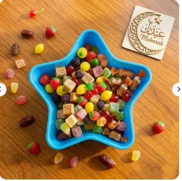 1 PCs Custard Star Bowl Elegant Design Dessert Serving Bowl for Custard Pudding Fruit and Sweets (Random Color)