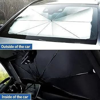 Universal Foldable Car Windshield Sun Shade Umbrella – UV Protection & Heat Insulation Cover — photo 4