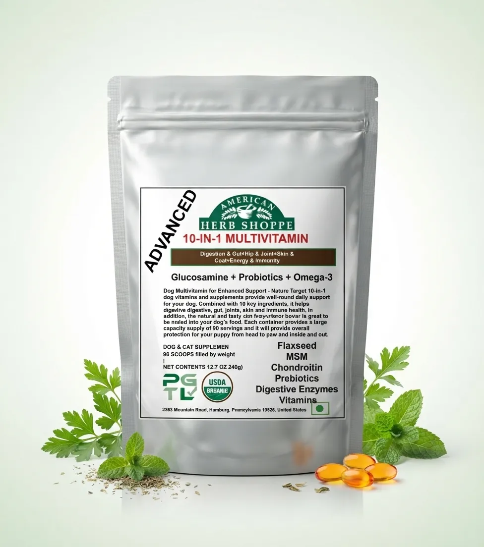 10-in-1 Dog & Cat Multivitamin | Probiotics, Omega-3 & Joint Support - 100g — photo 3
