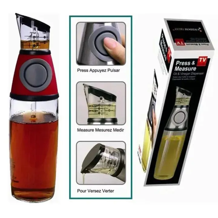 500ml Press & Measure Oil Dispenser – Portion Control Cooking — photo 3