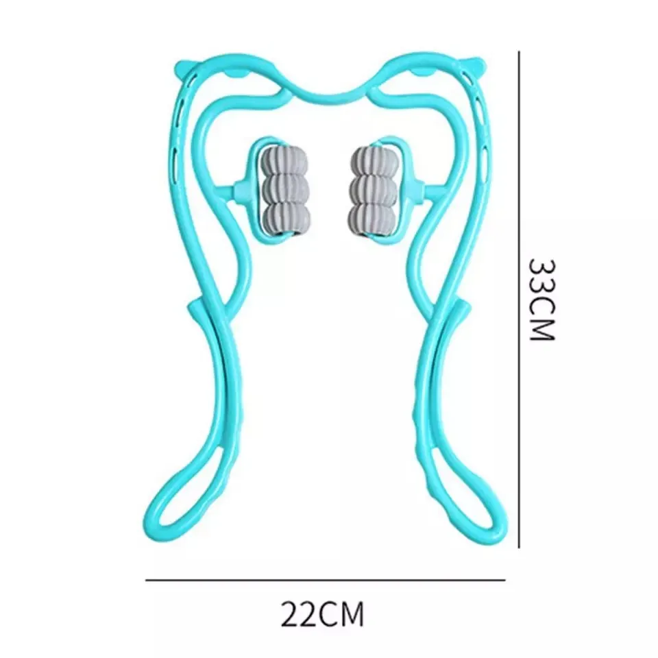 6 Wheel Pressure Point Neck Massager Relieve Neck, Back And Shoulder Pain (Random Color) — photo 4