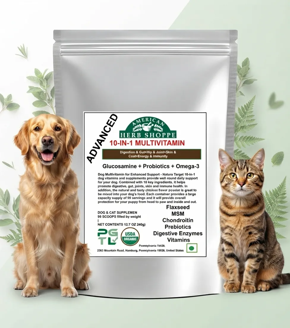 10-in-1 Dog & Cat Multivitamin | Probiotics, Omega-3 & Joint Support - 100g — photo 6